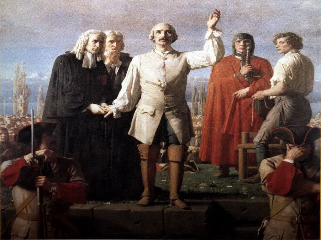 Tableau du Major Davel, par le peintre Gleyre...