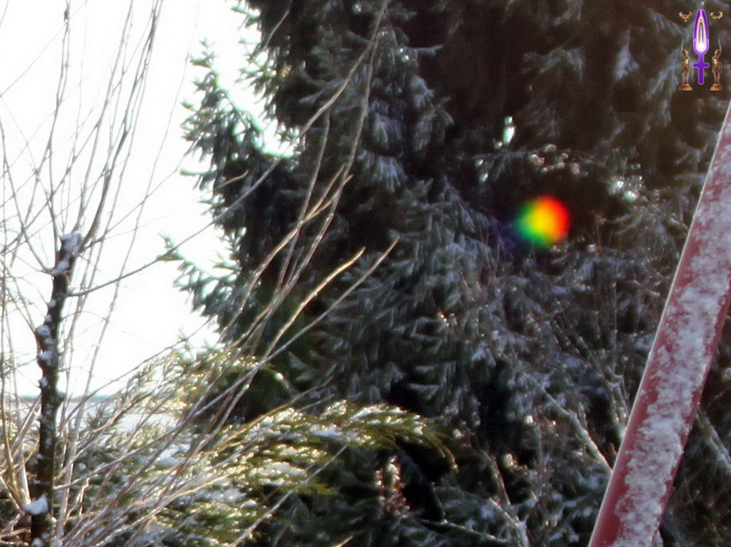 Album Magique d'Isapierre, Episode No 100 : Présence dans le jardin de Pierre d'une bulle d'Energie en trois couleurs...