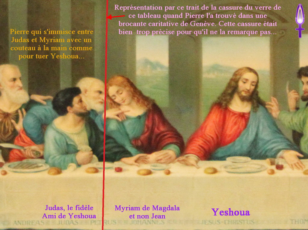 Episode No 109 : Découverte d'un tableau au verre brisé qui contient une copie d'une reconstitution de la Cène de Léonard de Vinci mais brisé...
