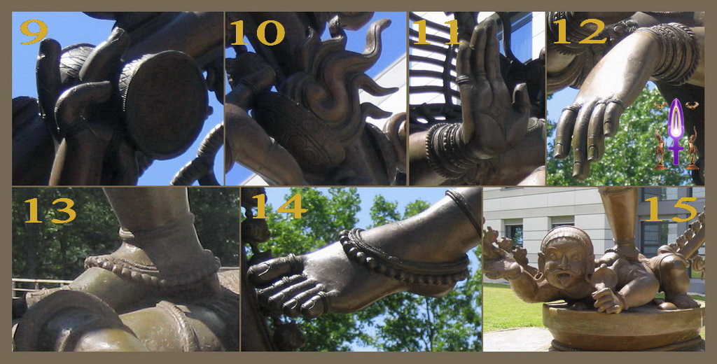 Album Magique d'Isapierre, Episode No 28 B : Tambour Divin, Feu Cosmique, Main qui Bénit, Main qui Prodigue, Pied Ferme, Pied Dansant, Nain de l'Ignorance...