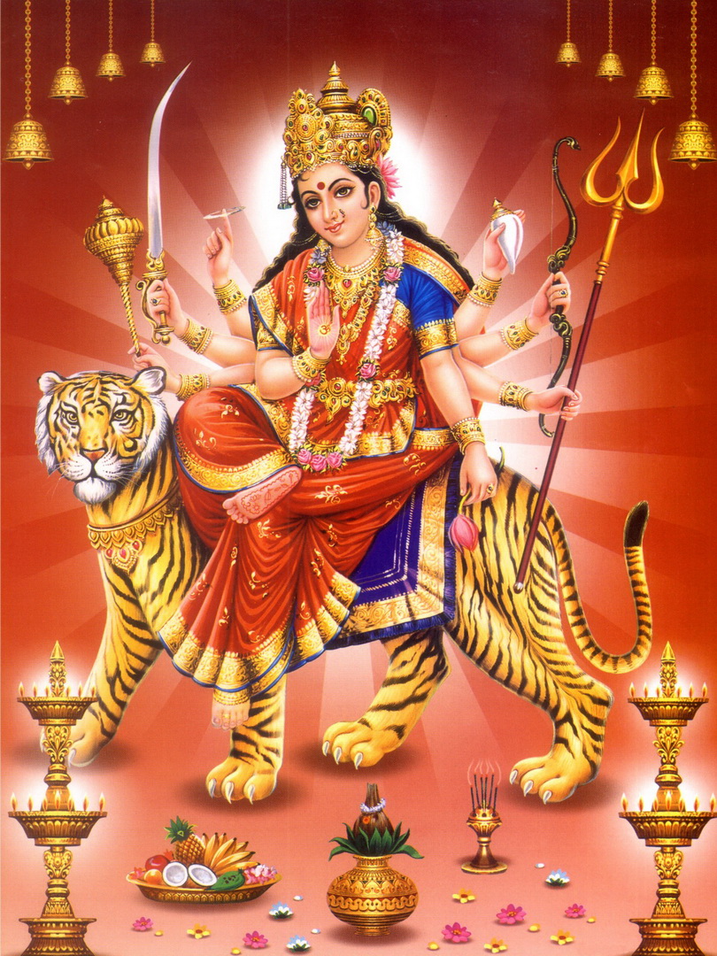 Image de la Déesse Hindoue Durga d'Isapierre No 10 