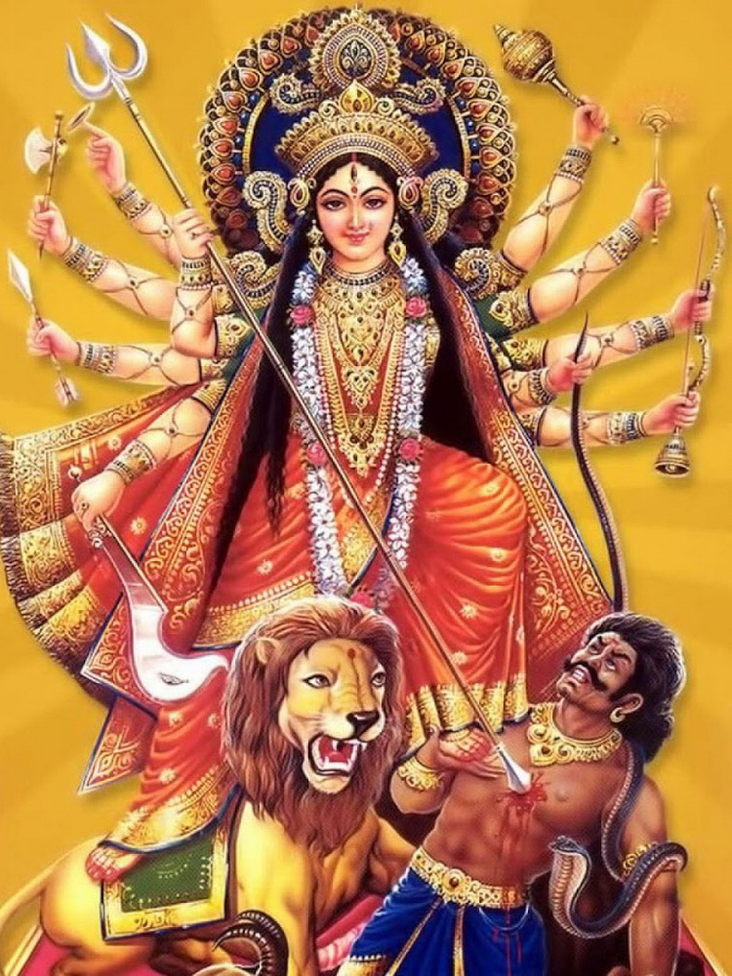 Image de la Déesse Hindoue Durga d'Isapierre No 11 