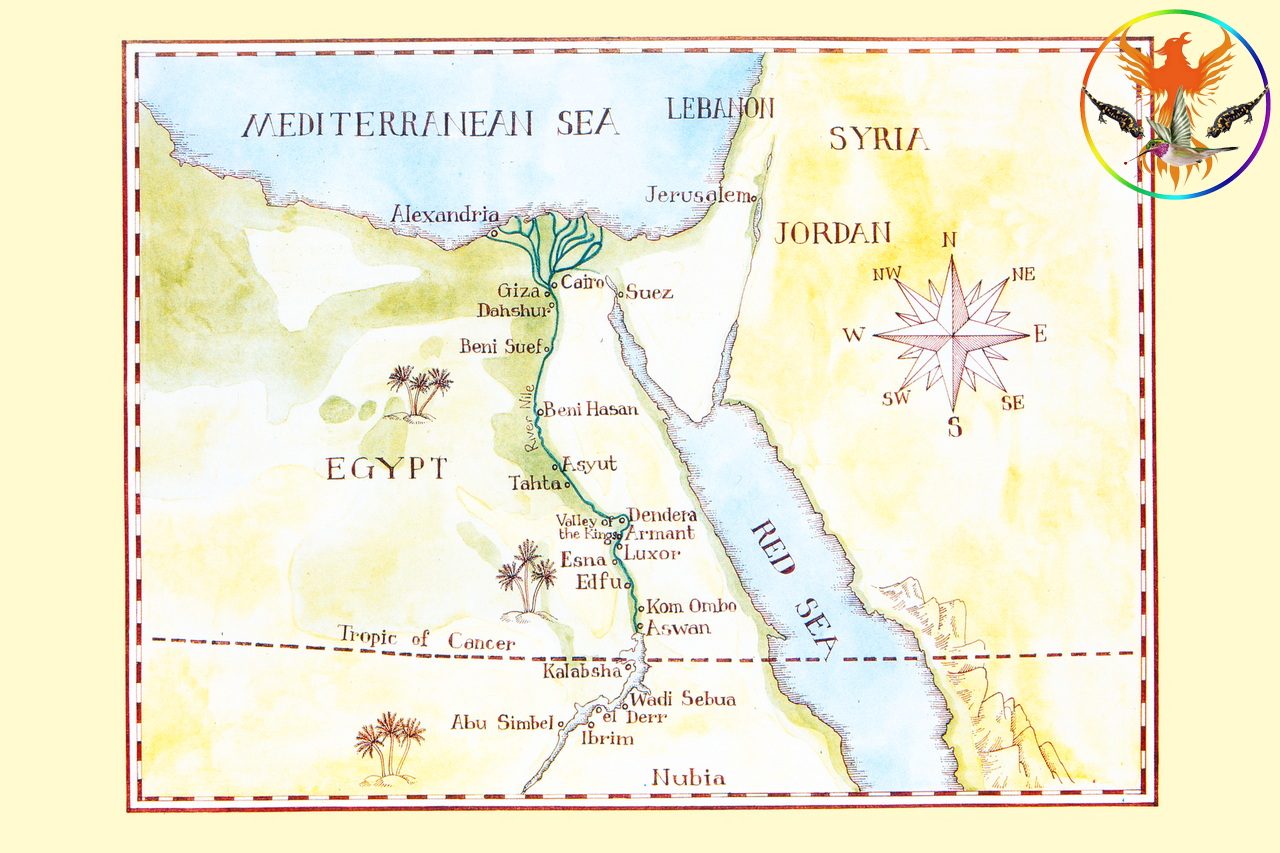 Croix de Lumière, Image de l'Égypte Antique d'Isapierre No 006 