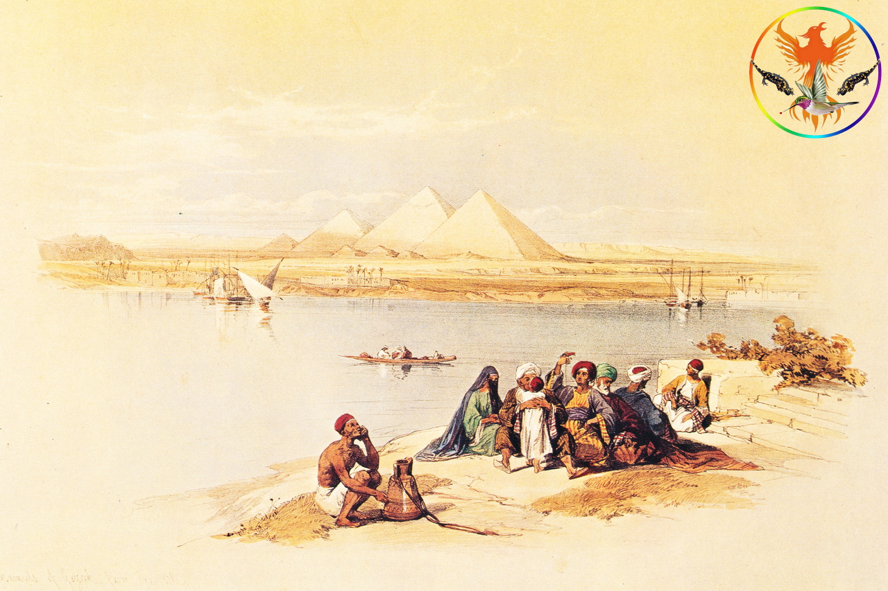 Croix de Lumière, Image de l'Égypte Antique d'Isapierre No 013 