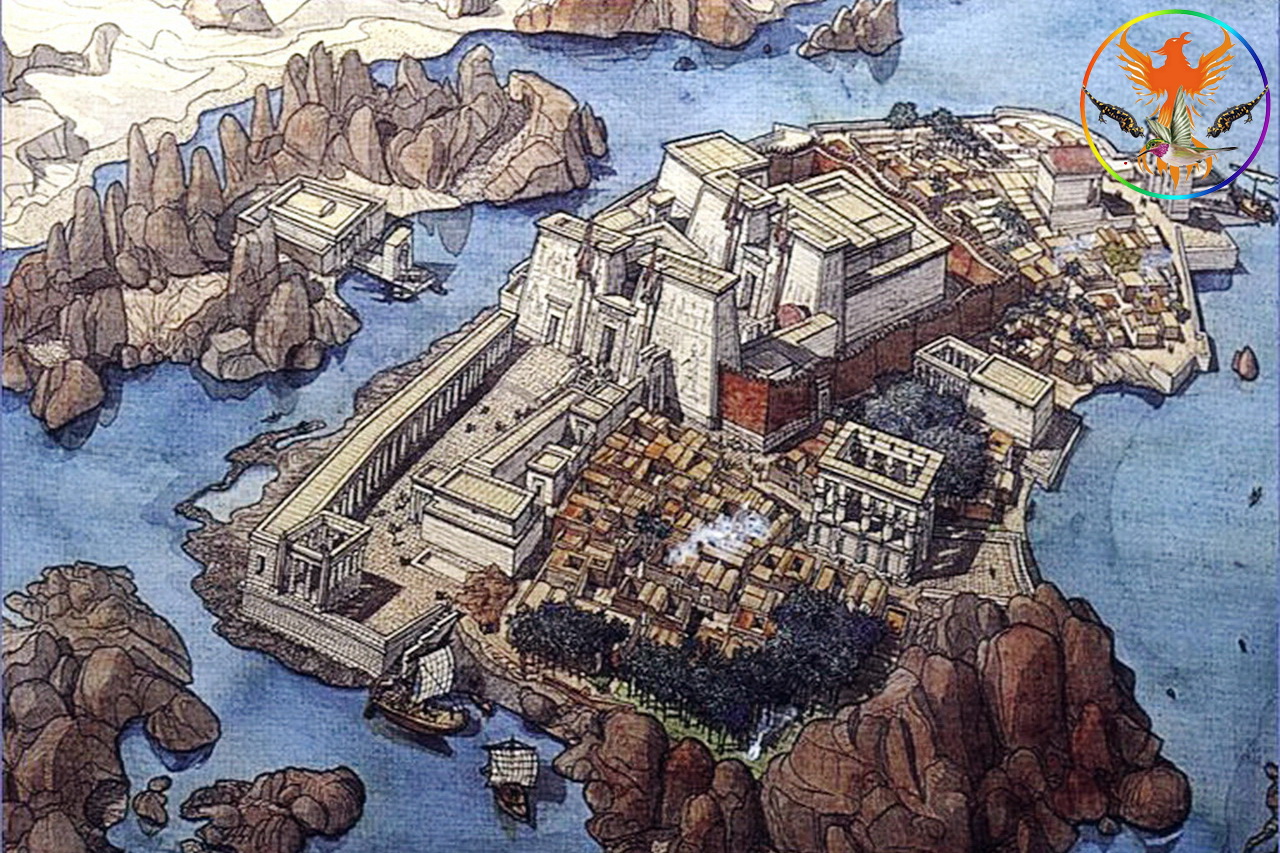 Croix de Lumière, Image de l'Égypte Antique d'Isapierre No 074 