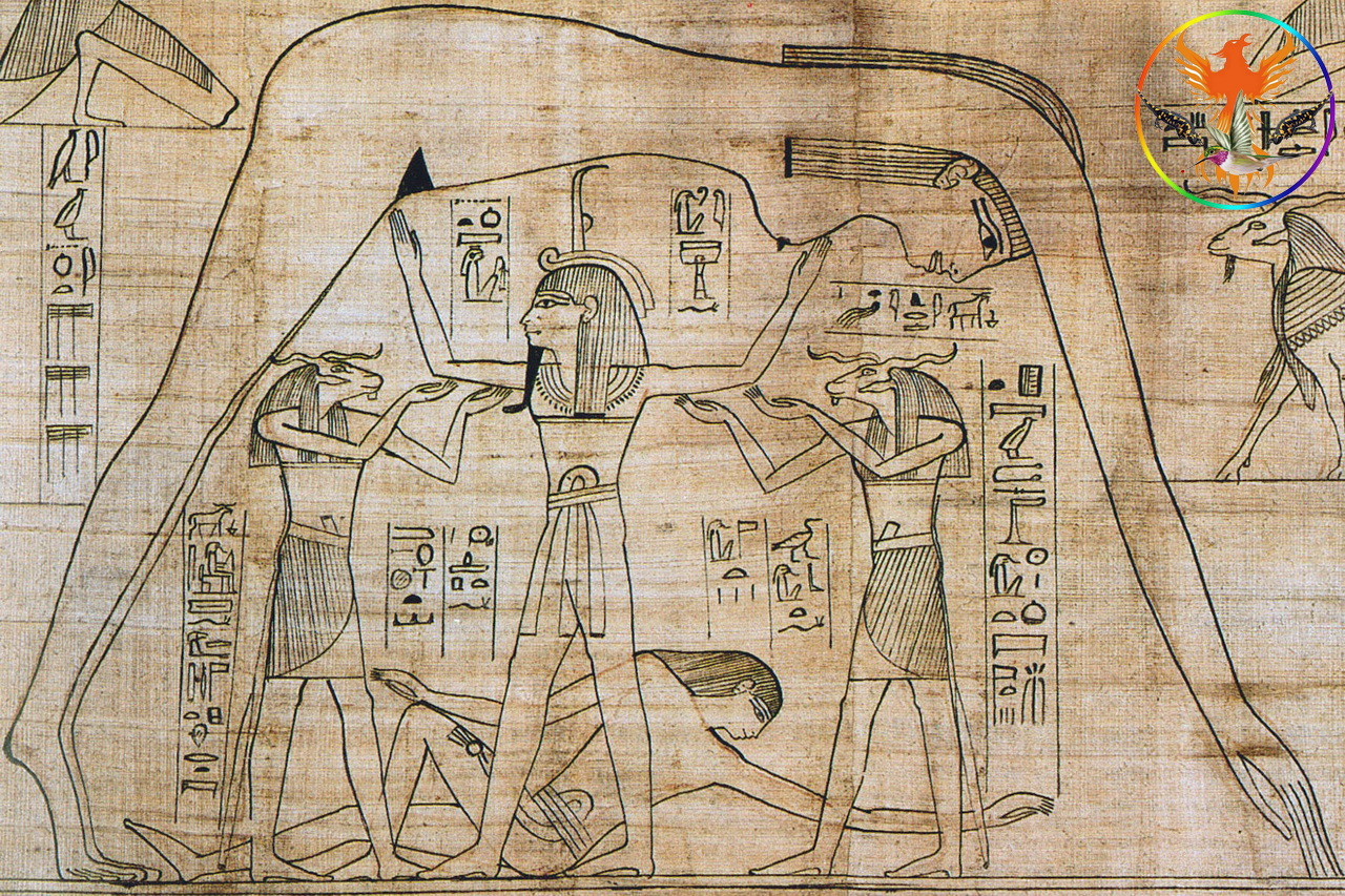 Croix de Lumière, Image de l'Égypte Antique d'Isapierre No 086 