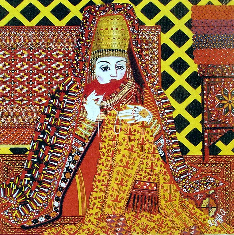 Peinture No 58 Yaznur Ovganova, Turkménistan