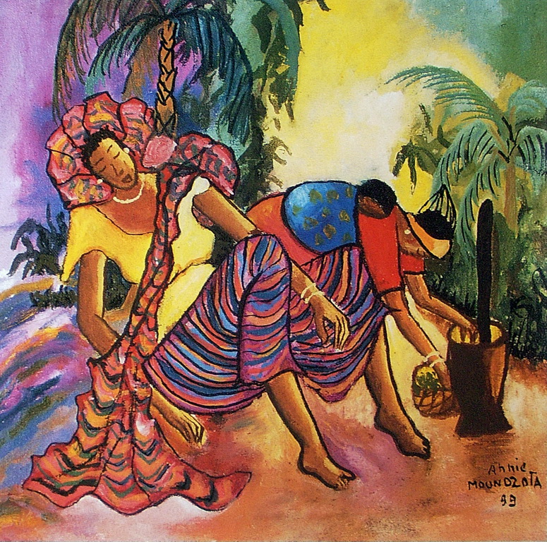 Peinture No 95 Annie Moudzota, Congo-Brazzaville